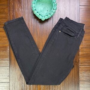 FRAME DENIM Le Skinny de Jeanne Crop Black Denim Jeans‎ Size 26